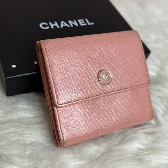 CHANEL Handbags - 💯Authentic Chanel Trifold Short Wallet🍀